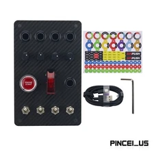SIMPUSH Aluminum Alloy Button Box for SIMAGIC FANATEC THRUSTMASTER SIMUCUBE pe66