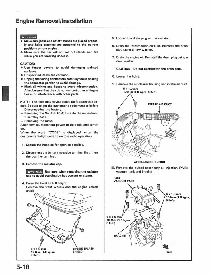 Honda Prelude Shop 1994 servicio reparación manual motor transmisión eléctrico OEM Foto 3 de 4