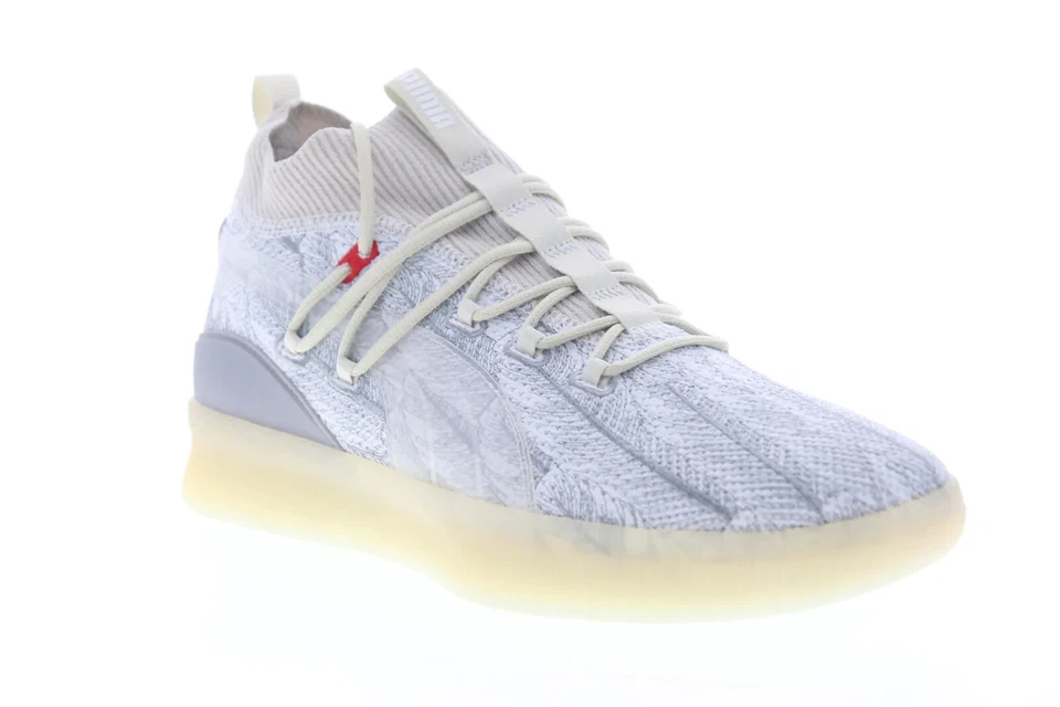 Puma Men's Clyde Court POE "Peace On Earth" Basketball Shoes, Vaporous Grey, 13 - Image 2 of 4