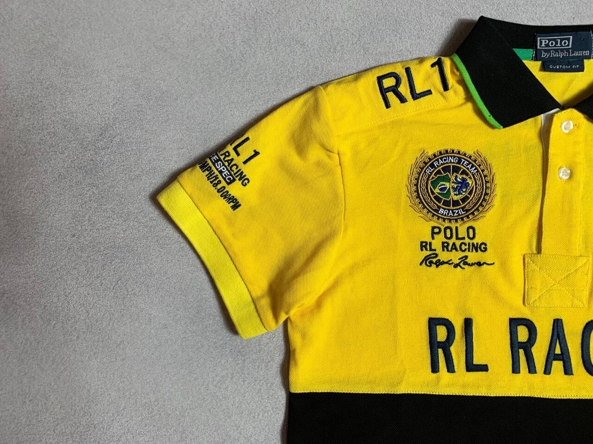 Vintage Polo Ralph Lauren Racing Brazil #5 Polo Shirt | eBay