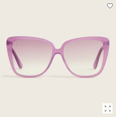 Women J Crew Pink Acetate Frame Oversized Square UV  display picture 1