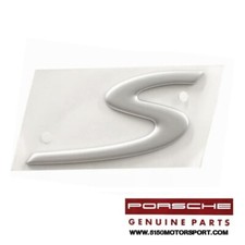 Porsche 911 997 Carrera Silver S Decklid Emblem 99755924300 Oem