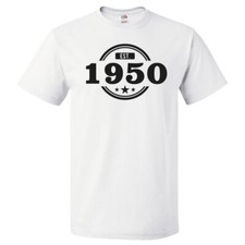 76th Birthday Gift For 76 Year Old Established 1950 T Shirt