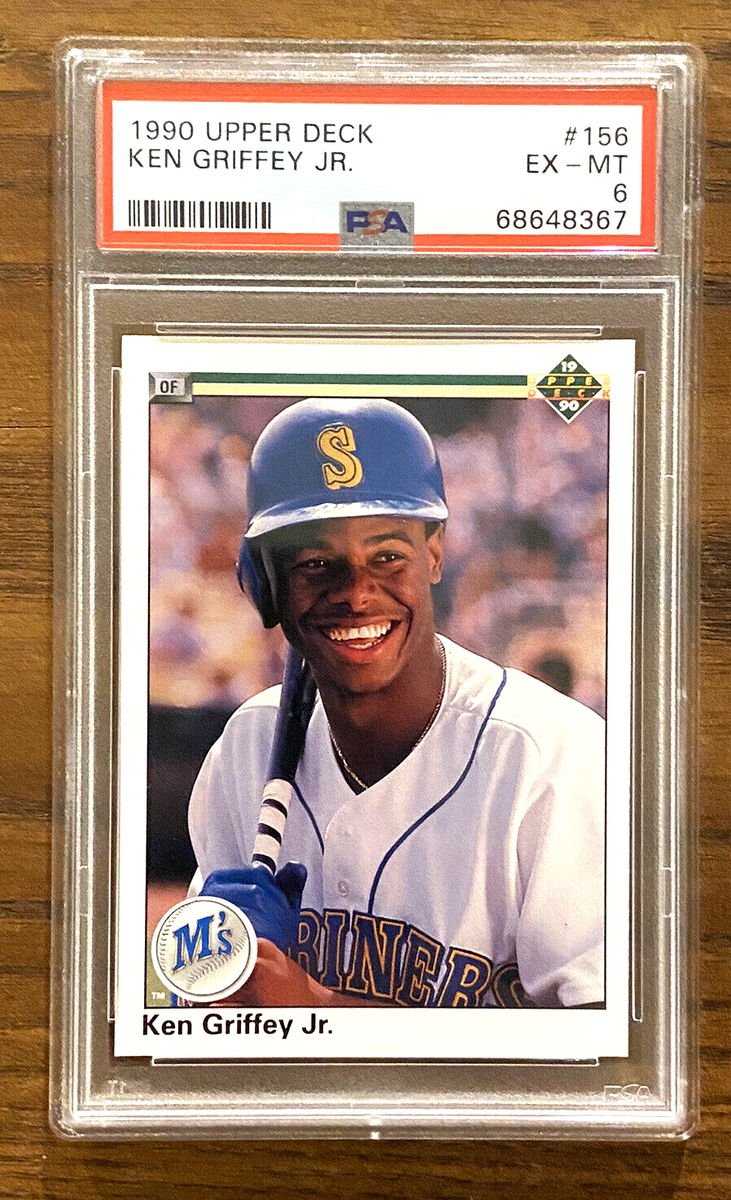 PSA 6 BASEBALL CARD 1990 UPPER DECK KEN GRIFFEY JR MARINERS HOF | eBay