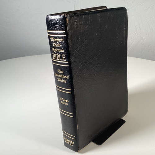 Thompson Chain Reference Bible NIV Bonded Leather Red Letter B.B. Kirkbride 1990