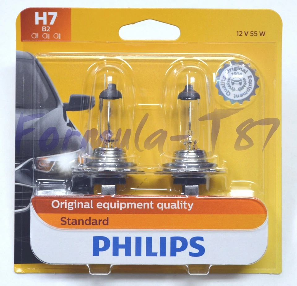 Philips Estándar H7 55W Dos Bombillas Luz Giratoria Lámpara Esquina Lámpara de Repuesto OE Foto 2 de 4