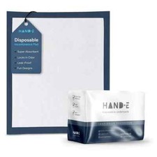 Hand-E Camo 10 Disposable Underpads Leak Proof Bed Pads 30"x36" - Navy Blue