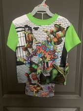 Nickelodeon Boys Short Sleeve Pajama Set Teenage Mutant Ninja Turtles Size S4/5