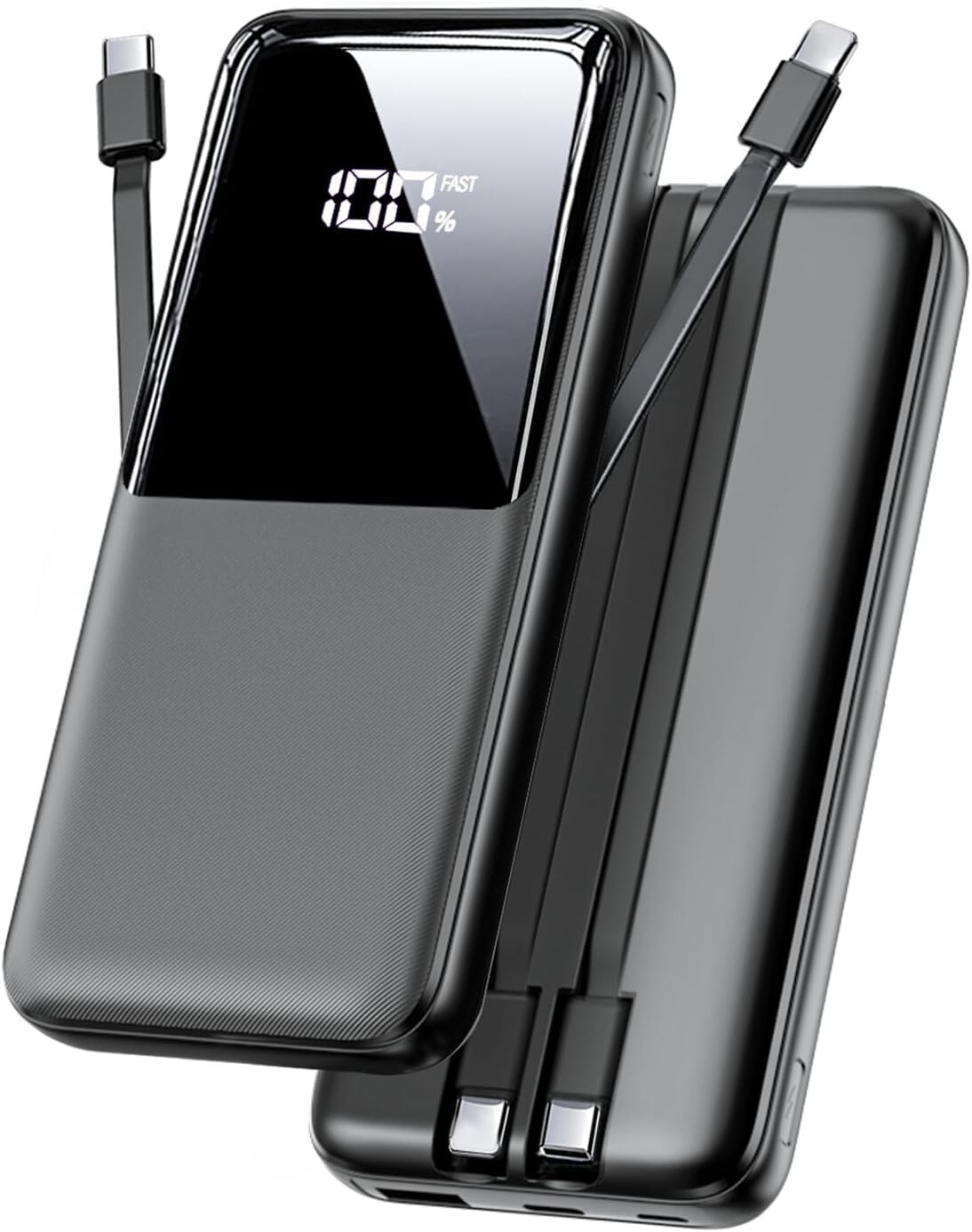 15000mAh Portable Power Bank with Fast Charging & Built-in USB-C  -image