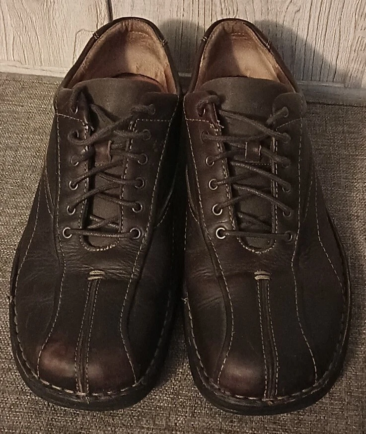 Scarpe Clarks da uomo 11 M Nebulae bicicletta Oxford marrone pelle punta divisa stringate