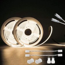 PAUTIX COB LED Strip Lights 48ft/15m Super 4000K/24ft - 2 Packs, White