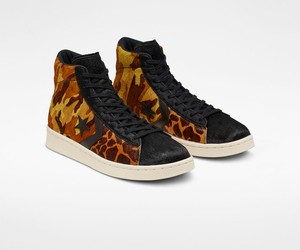 converse pro leather mid black