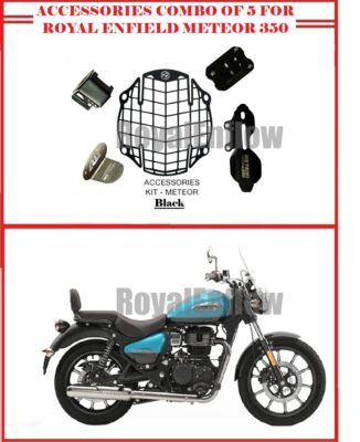 Royal Enfield METEOR 350 ACCESSORIES COMBO OF BLACK