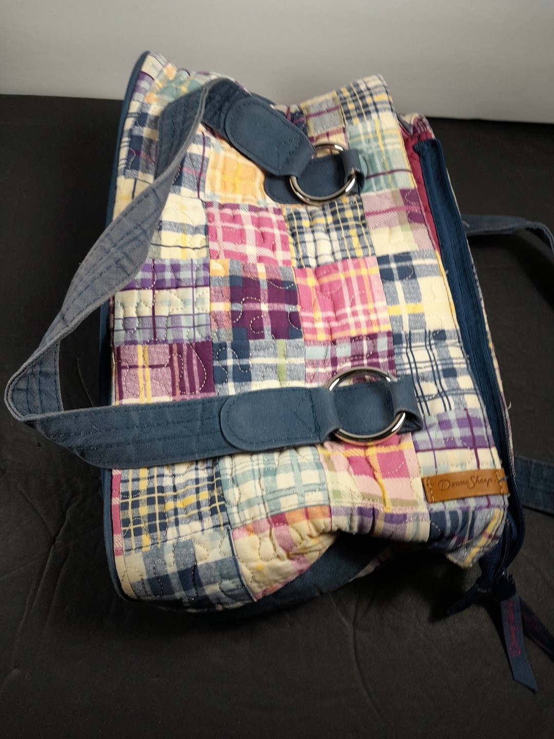 Donna Sharp Quilted Patch work Handbag Purse - image 6