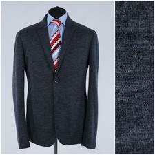Mens Summer Blazer 42R UK Size JACK&JONES Grey Wool Sport Coat Jacket