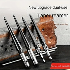 1pc Tapered Hex Reamer T-Handle Hand Reamer Tool for Pin & Hole Work - NEW