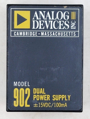 Analog Devices 902 Dual Power Supply +/- 15VDC/100MA Model 902 Base - Untested