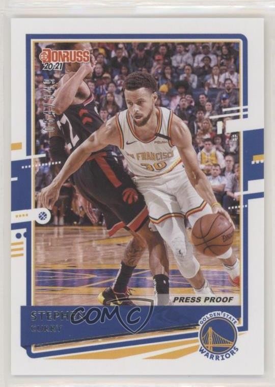 2020-21 Panini Donruss Press Proof Silver 54/349 Stephen Curry #41 1u6