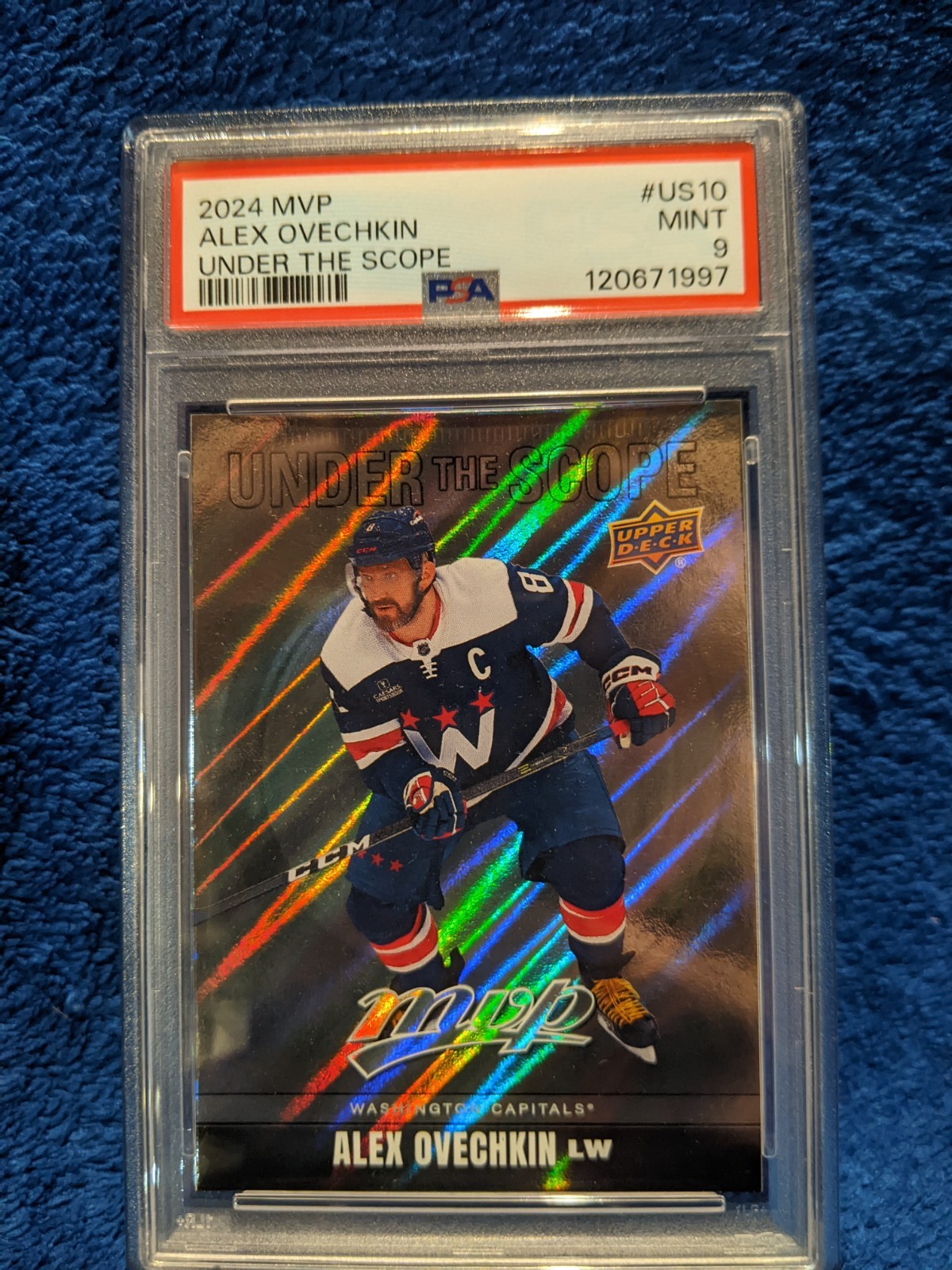 2024-25 Upper Deck MVP - Alexander Ovechkin PSA 9 #US-10 view 2