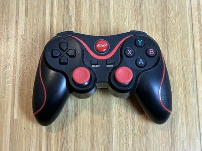 Wireless Bluetooth Gamepad Controller PC Android PS3 Schwarz Rot