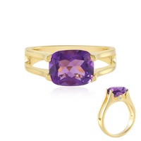 Cavill Amethyst Ring 2,44Ct Gelbvergoldet 925 Silber Damen Schmuck- Echtschmuck