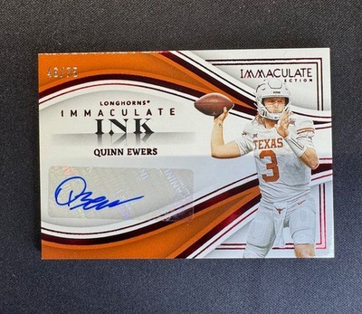 2023 Panini Immaculate Ink Quinn Ewers RC Auto #II-QE Dolphins Rookie #d 46/75