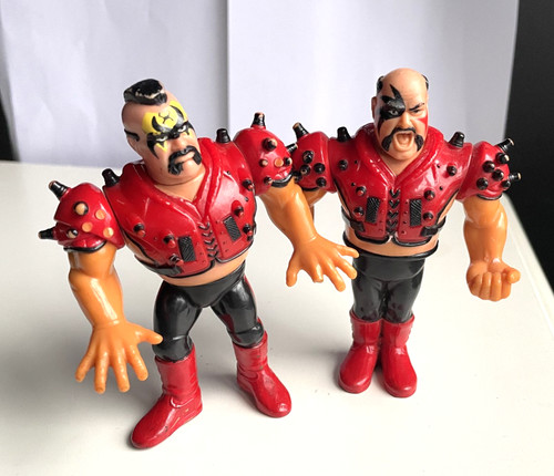 Vtg Hasbro WWF Legion Of Doom Hawk & Animal Tag Te...