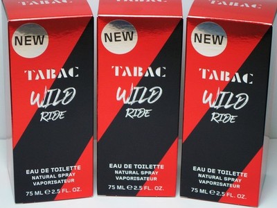 (124,40  /L), TABAC WILD RIDE, 3x 75 ml Eau de Toilette, OVP,  (insg. 225 ml)
