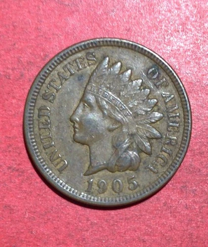 1905 US Indian Head Cent! XF! SHARP! Old US Coin! Very Nice!