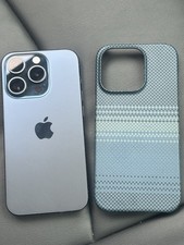 iPhone 15 Pro 256GB Blue Titanium 82 % Battery
