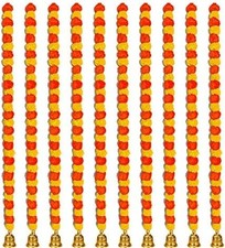 Handmade Artificial Marigold Flowers Garland for Decoration Door Toran Genda ...