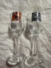 Casa Noble Tequila Shot Glasses.  Santana & Caravanserai. Signed set of 2