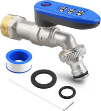 Upgraded Outdoor Faucet Lock System, Gate Valve Lockoutdevice, One-Piece Design,