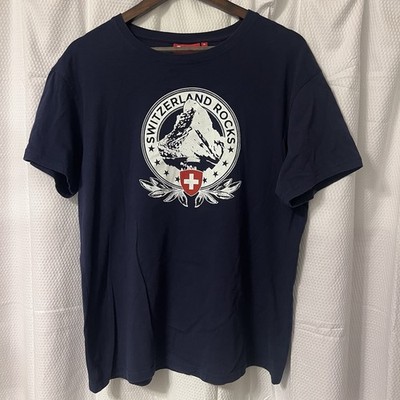 Heidi.com Of Switzerland Rocks '' Navy T Shirt Size XL Destination Vacation Tee