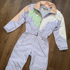 Obermeyer Ski Suit Womens 8 One Piece Snowsuit Snow Bib Vintage Gore Tex 1980s
