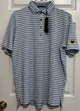 Greyson Men's Golf Stans Polo, Large Heron/Viper/Arctic, New with Tags