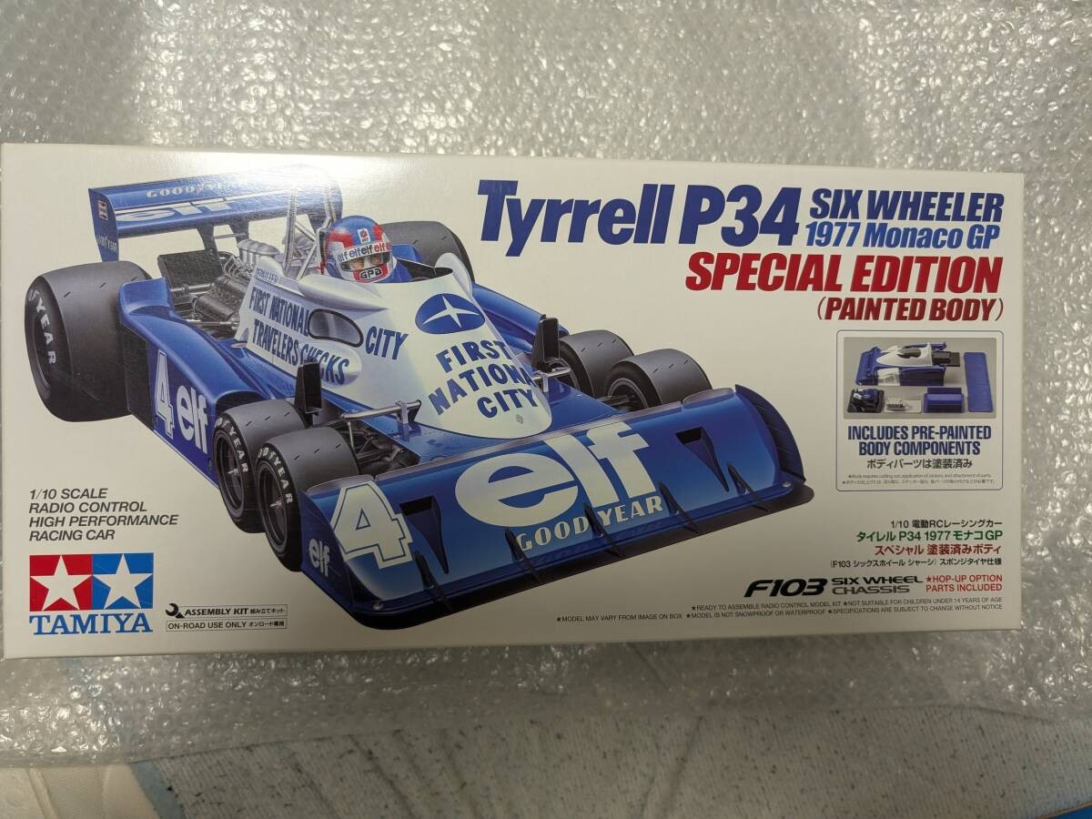 未組立て】タミヤ 1/10 タイレルP34 1977モナコGP SP塗装済みボディ