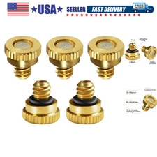 Brass Misting Nozzles for Garden Cooling System 0.012" 0.3 mm 10/24 UNC 5PCS