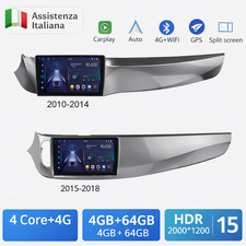 Autoradio Android 14 9” per Alfa Romeo Giulietta 4+64GB 4G GPS CarPlay Wireless