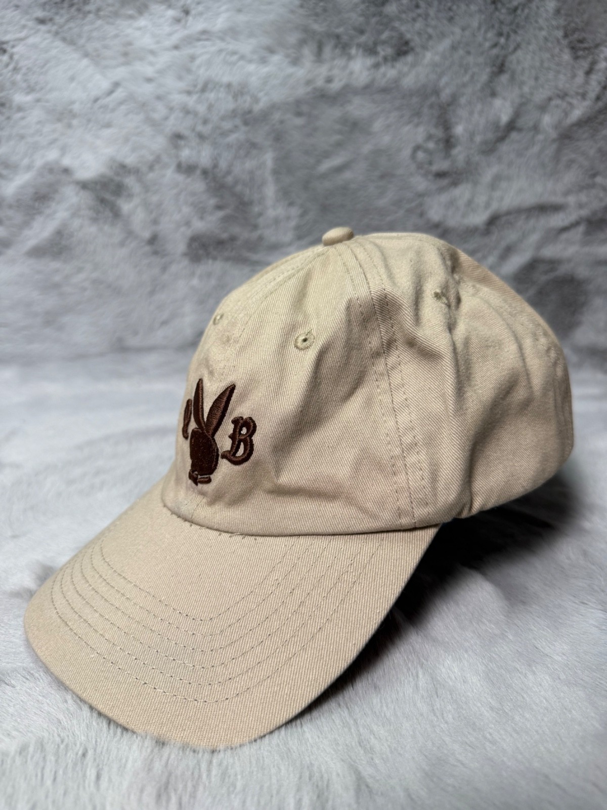 Playboy Hat Cap Beige Snap Back Adjustable Embroi… - image 2
