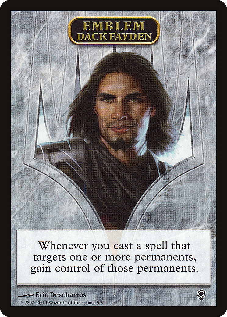 DACK FAYDEN EMBLEM x1 mtg LP Conspiracy 1 Token