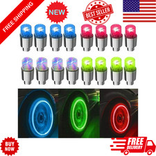 4 Pc Led Tire Valve Cap Lights Wheel Stem Covers Car Bike Motorcycle Accessories 4 Pc Led Tire Valve Cap Lights Wheel Stem Covers Car Bike Motorcycle Accessories