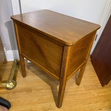 Vintage Oak Bedside Cabinet Side Table Mid Century Storage Cupboard Retro 1950s