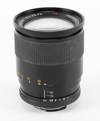Contax 35-70mm f/3.4 Vario Sonnar T* MM C/Y Mount Lens, without Caps