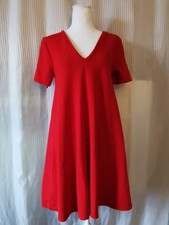 Zara Trafaluc dress, medium, red swing-style dress, VGC