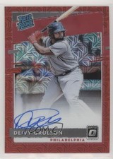 2020 Panini Donruss Optic Red Mojo Prizm 48/99 Deivy Grullon #RRS-DG Auto 7ug