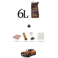 Hoffcar Wartungsset 4 Filter Und 6L ÖL FüR Audi Q2 (Gab, Gac) 30 Tdi 85KW Ab 2