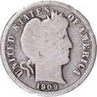 1909-S 10c Barber Dime ~ Good Details