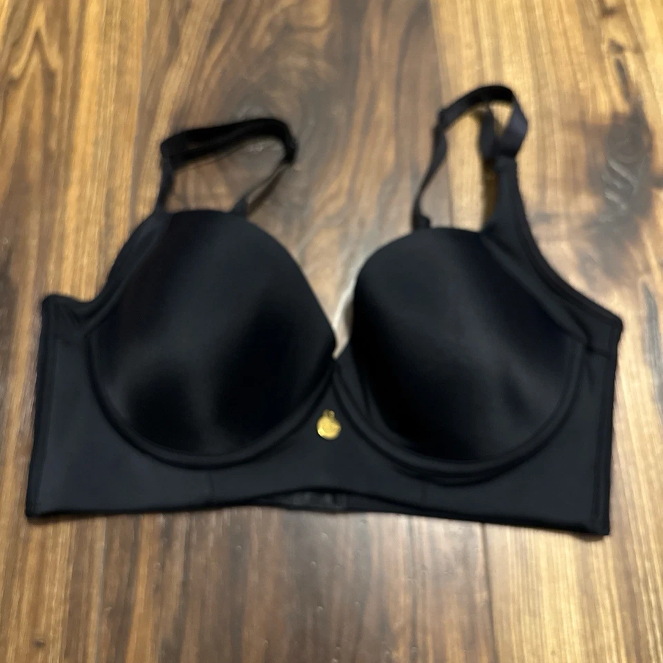 Leonisa Back Smoothing Bra with Soft Full Coverage Cups - Black Size 34 - Image 4 of 4