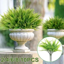 Artificial Boston Fern Outdoor UV Resistant Faux Plants Shrubs Decor